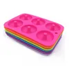 NewNewBaking Moulds Silicone Donut Mote 6 Gridmattor Non-stick Pastry EWB6136