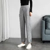 Plus sammet förtjockning sweatpants kvinnor elastiska midja dragsko stora fickor stråle fötter byxor pantalon stor femme taille haute 210604