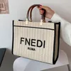 summer new straw large capacity hand letter wide shoulder strap Single Shoulder Messenger woven women's bag