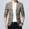 Liseaven Blazers Mannen Jassen Aankomst Mannelijke Plus Size 5XL Slim Fit Coat S Blazer Jacket 211214