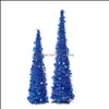 Christmas Decorations Festive & Party Supplies Home Garden Retractable Tree Artificial Tinsel Pop-Up Xmas For Small Spaces Holiday Jk1910 Dr