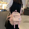 Kleiner Frauen Rucksack Mädchen Schultasche Wasserdichte Nylon Mode Japanisch Freizeit Junger Mädchen Tasche Weibliche Mini 210922