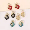 Barokowy Dynda Żyrandol Vintage Kolczyki Damskie Kolczyki CCB Biżuteria dla kobiet E9214