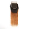 Highlight Human Hair Closure Transparent Lace 4x4 Closure Straight Body Wave