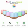 1000ML Aroma Diffuser Ultrasonic Air Humidifier Aromatherapy Essential Oil Mist Maker Avec Télécommande Night Light pour la maison 210724