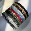 Brazalete de cuentas de cristal a la moda para mujer, pulseras con nudo ajustable, cuerda para mujer, joyería colorida para fiesta, regalos de cumpleaños