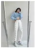 Fashion High Waist Straight Trousers Women Solid Color Casual korean Pants Loose Elthtic Pantalones Korean Style Joggers 210925