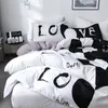 Aggcual Couple king size bedding set luxury bed quilt comforter printed duvet cover set double bed Polyester textile be04