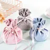 Gift Wrap 5pcs Luxury Velvet Bags With Pearl String Christmas Birthday Party Chocolate Candy Boxes Jewelry Sachet Pouch