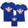 Famille correspondant t-shirt maman papa t-shirt noël cerf imprimer maman papa bébé à manches courtes chemise vêtements 2104174106118