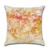 Coussin/oreiller décoratif automne housse de coussin lin automne jaune feuilles tombées canapé décor à la maison extérieur imperméable jeter taies d'oreiller