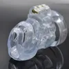 4つのサイズの陰茎輪が付いている3Dデザインの樹脂の標準的な貞操装置男性のためのエロティックなセックスのおもちゃ
