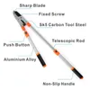 Extendable Garden Pruning pliers Prunings Shears Vigorously Cut Portable Gardens Scissors Labor-Saving Telescopic Long Reach High Rough Branch