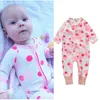 Vestiti di un pezzo appena nati Neonati Pagliaccetto New Born Sleepwear Tuta da neonato in cotone Pigiama per bambini Tuta Bebe Roupas Pj's Shirt 210413