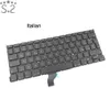 Teclados MacBook Pro Retina 13 "A1502 Substituição de teclado Francês / Alemão / Italiano / Korão / Russo / Espanhol / UK / EUA / Árabe / Turco