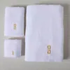 Brand Letter Towels Luxury Designer Bath Towel Square Towel Three Piece Set Pure Bathroom Towel Model Room Decoration Set