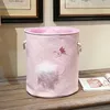 Foldable Laundry Basket For Dirty Clothes Pink Kids Toys s Bag Girls Home Sundries Storage Washing Organizer 210609