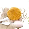 Nordic Seat Cushion Anti-decubitus Home Decor Round Pumpkin Shape Throw Pillow Solid Velvet Massage Cushions Cushion/Decorative