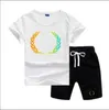 En stock 2-7 ans Designer enfants T-Shirt pantalon ensemble enfants 2 pièces coton vêtements bébé garçons fille mode vêtements G0369