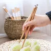 お箸10ペア日本の木製高温寿司スティック防腐防止純色動物