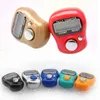 Bärbar elektronisk Digital Counter Mini LCD Handhållen Finger Ring Tally Stitch markör Plast Row Sport Delar Tillbehör