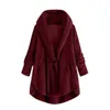 1ジャケットの女性冬の高品質のFauxの毛皮のコートの贅沢な長い緩い襟の厚い暖かいプラスサイズの女性豪華なS 210514