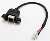 Kabels, USB2.0 B vrouwelijke socket printer paneel mount to pitch 2.0mm 5pin behuizing PCB moederbord kabel 25cm / 2pcs