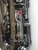 Topp A-901 E Flat Alto Saxophone Black Nickel Gold Musical Instruments Super Spelade professionell klass