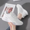 Damskie buty biegnące dzikie oddychające pojedyncza netto trend mody studencki sneaker dorywczo biały y0907