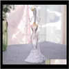 Droga de embalagem entrega 2021 de casamento de fantasia de casamento jóias stand stand slower stop title salto alto janela rosa branca vitrine mini boneca yrksf
