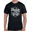 T-shirts pour hommes 4drop été hommes T-shirt Shalom Yall drôle juif israël cadeau de noël hommes décontracté T-shirt coton Cool T-shirt