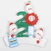 Brinquedo de descompressão 2021Diy mão-escrito máscara de resina boneco de neve árvore de natal pendurado pedaço
