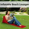 Coussins d'extérieur gonflables chaise longue de plage coussin triangulaire d'oreiller de cale imperméable pour les accessoires d'activités de Camping