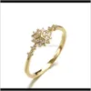 16K Gold Sier Women Snowflake Zestaw Ślimak Kryształ Rhinestone Pierścionki Zaręczyny Wedding Finger Pierścień Biżuteria Prezenty Rozmiar 610 Uorey 3OO2Q