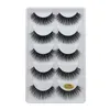 G800 3D Mink Lashes Thick Lash 5 Pairs in one Packaging Box Crisscross Winged Natural Long No Fall Off Wholesale Makeup Eyelashes