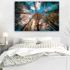 Herbst Aspen Bäume Himmel Landschaft Leinwand Malerei Drucke Und Poster Wand Bilder Für Wohnzimmer Wohnkultur