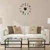 Relógios de parede 3d DIY GRANDE Relógio Adesivos de acrílico Espelho Decoração da sala de estar
