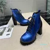 designer stiefel frauen herbst winter boden kurze multicolor steigung farbe schwarz rote schnürsenkel bequem tragen echt leder medaille grob