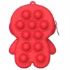 Party Favor Game Push Bubbles Toy Kawaii Coin Purse Children Wallet Ladies Bag Silica Gel Simple Dimple Fidget Toys