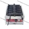 Populaire 10x7cm commercieel gebruik non-stick 110v 220v elektrische 5 stks ijs vis wafel taiyaki maker machine baker ijzeren grill