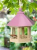 Andra fågelartiklar hängande högkvalitativa trähusmatningsstation Yard trädgårdsdekorationsmatare
