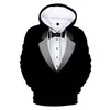 Heren Hoodies Sweatshirts 3D Printing Sweater Suit Gentleman Pullover Sportswear Kleding Accessoires Menmen's