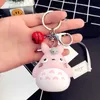 Cute Totoro Animal Keyring Fur Men or Women Keychain Women Trinket Metal Key Chains Car Bag Pendent Charm G1019