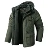 OEIN Winter Thick Jacket Men Cotton Warm Parka Coat Casual Fleece Military Cargo Jackets Male Windbreaker Overcoats Men 211104