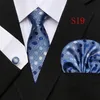 Mode Business Black Floral Neck Tie Set Paisley Polyester Heren Strip Ties voor Mannen Formele Luxe Bruiloft Stropdassen