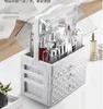 Waterproof Cosmetic Box Transparent Makeup Jewelry Case Multifunctional Travel Organizer Drawer Home Storage Boxs 210922