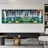 Водопад рыбные плакаты прикроватные картины домашнего декора холст печать пейзаж стены искусства Фотографии для гостиной Большой размер Cuadros