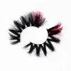 Falska ögonfransar 9D Faux Mink Color Lashes Hela naturliga långa fluffiga individuella dramatiska färgglada sminkförlängningsverktyg8789120