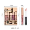 TEAYASON 5pcs/set Matte Lipstick Set Lip Gloss Glaze Liquid Lipsticks Non-stick Cup Nude Gift for Girlfriend Daily Cosmetics