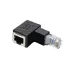 90 degrés Ethernet LAN RJ45 Homme à féminin Convertisseur Extender Adaptateur Cat5 Câble de réseau Connecteur en gros XBJK2107
